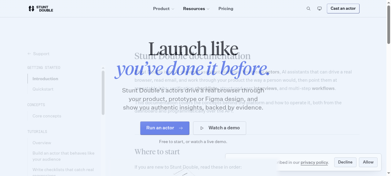 session step screenshot