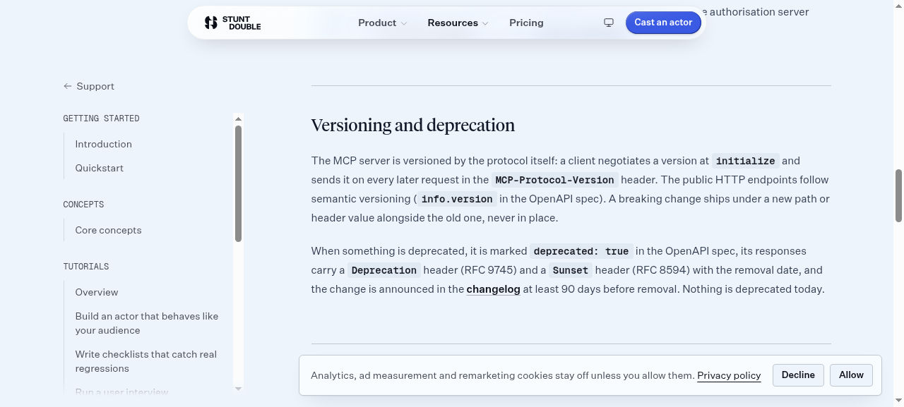 session step screenshot